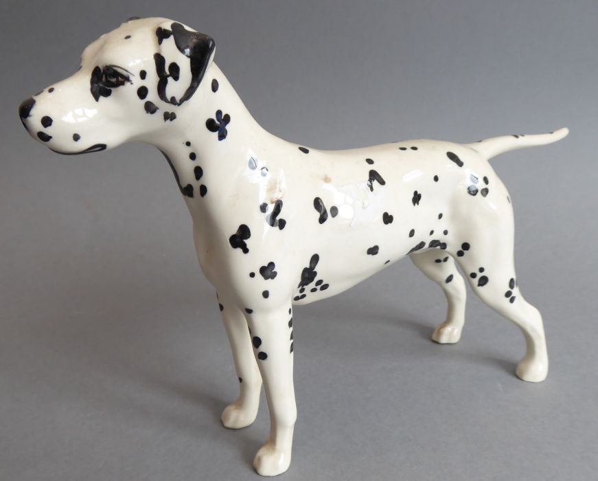 Six hand-decorated Royal Doulton porcelain dogs: Pekinese, Irish Setter, Jack Rusell with ball ( - Image 18 of 21