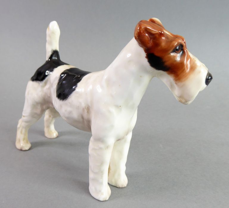 Six hand-decorated Royal Doulton porcelain dogs: Pekinese, Irish Setter, Jack Rusell with ball ( - Image 6 of 21