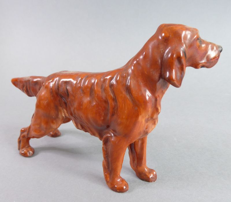 Six hand-decorated Royal Doulton porcelain dogs: Pekinese, Irish Setter, Jack Rusell with ball ( - Image 3 of 21