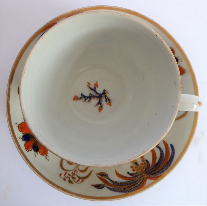 An early 19th century English porcelain part tea/coffee service; comprising teapot and cover, lidded - Image 12 of 16