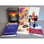 A selection of six hardback novels by Julian Barnes; to include 'The Porcupine' (signed and dated in