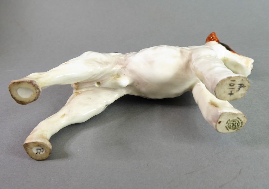 Six hand-decorated Royal Doulton porcelain dogs: Pekinese, Irish Setter, Jack Rusell with ball ( - Image 7 of 21