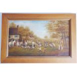 English School; an interesting late 19th century naïve oil on canvas study of a country donkey