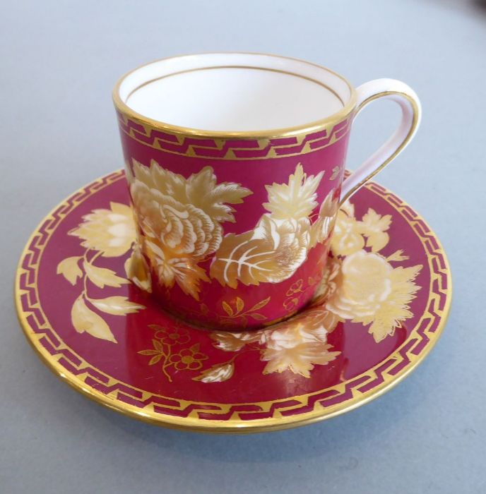 A Wedgwood fine bone china part tea and coffee set: seven coffee cans and (nine) saucers, two cups - Image 7 of 8