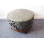 A Baker Archetype ottoman: designed by Michael Vanderbyl in the Moderne style, maple wood with an