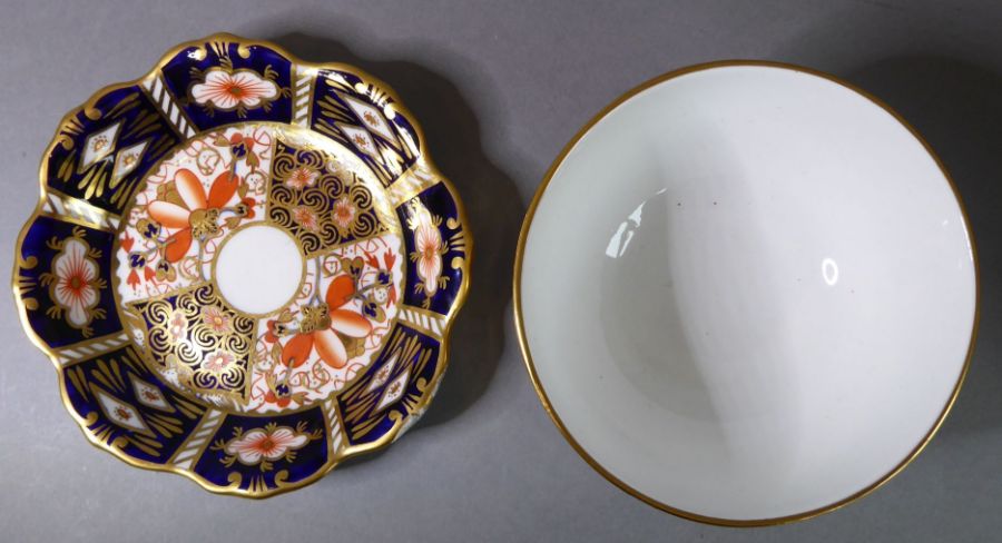 Royal Crown Derby tea and coffee wares; hand gilded and decorated in the Imari palette and - Image 14 of 18