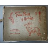 A large, late 19th century hardback volume '12 Packs of Hounds: a collection of Drawings & Sketches'