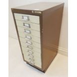 A ten-drawer office cabinet (28cm wide x 41cm deep x 68cm high)