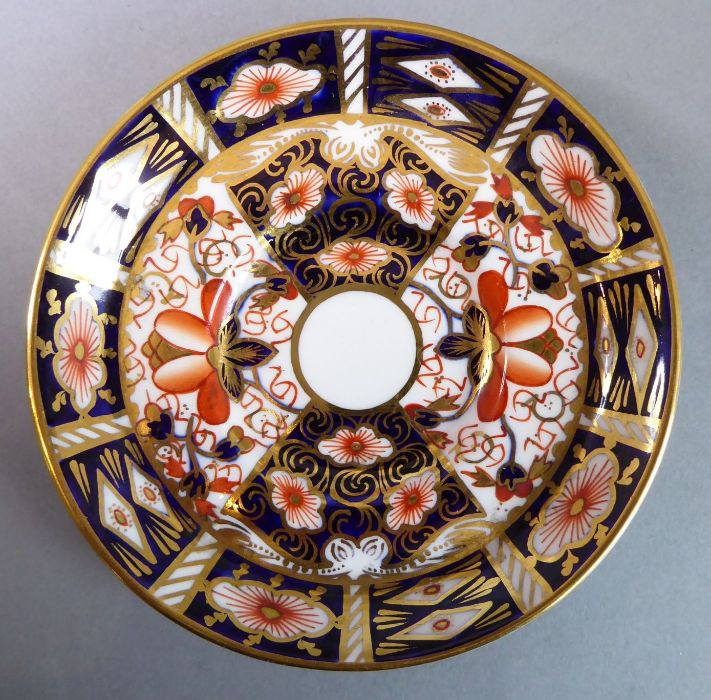 Royal Crown Derby tea and coffee wares; hand gilded and decorated in the Imari palette and - Image 7 of 18