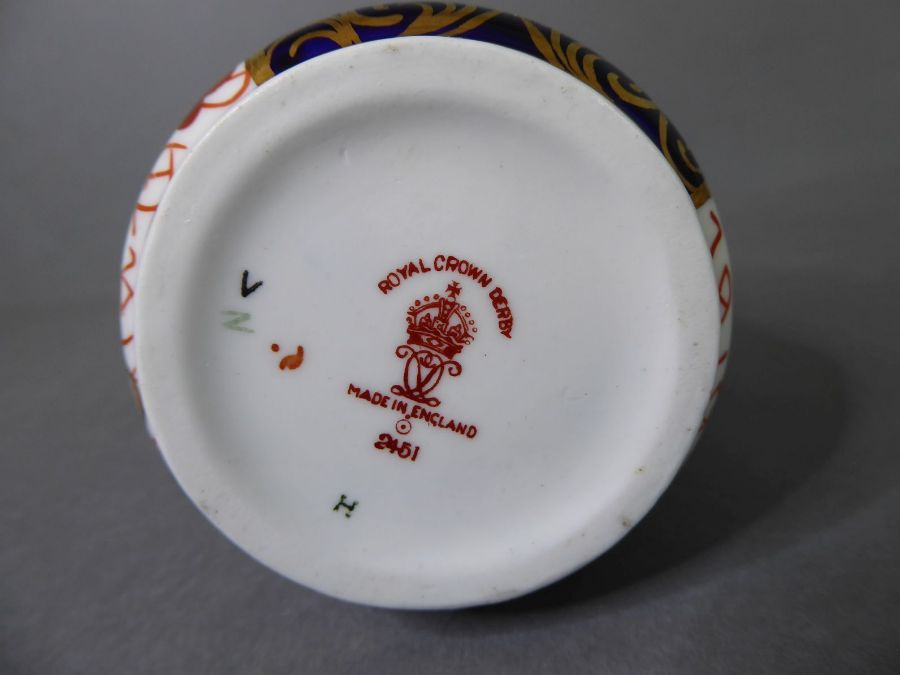 Royal Crown Derby tea and coffee wares; hand gilded and decorated in the Imari palette and - Image 5 of 18