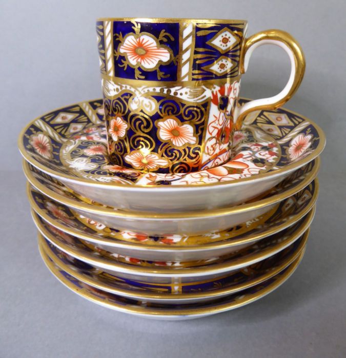 Royal Crown Derby tea and coffee wares; hand gilded and decorated in the Imari palette and - Image 6 of 18