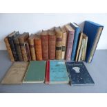 Ten leather-bound (mostly 19th century), three modern first editions and nine others (22). ‘