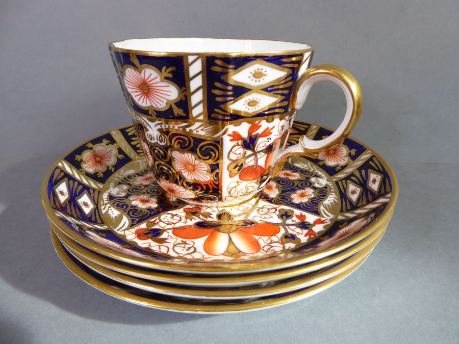 Royal Crown Derby tea and coffee wares; hand gilded and decorated in the Imari palette and - Image 16 of 18