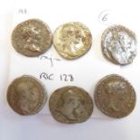 Ten Trajan denarii from the Lincolnshire 2018 hoard. (Rome mint). (Brit. Mus. cat. # 148-152)