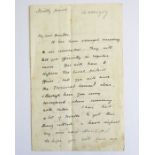 A Winston Churchill handwritten autograph letter, sent whilst on tour in British East Africa to