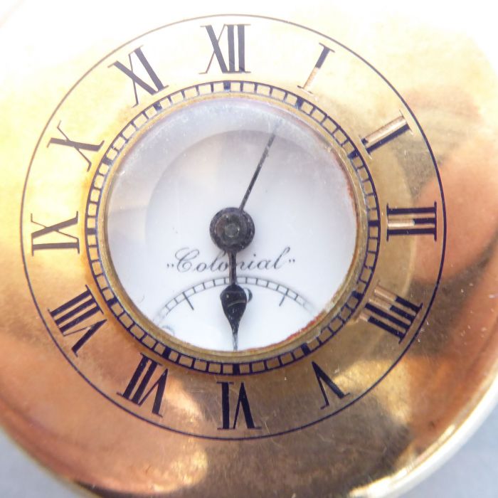 A gentleman's 9-carat yellow-gold-cased half-hunter keyless pocket watch. The outer case with enamel - Image 2 of 10