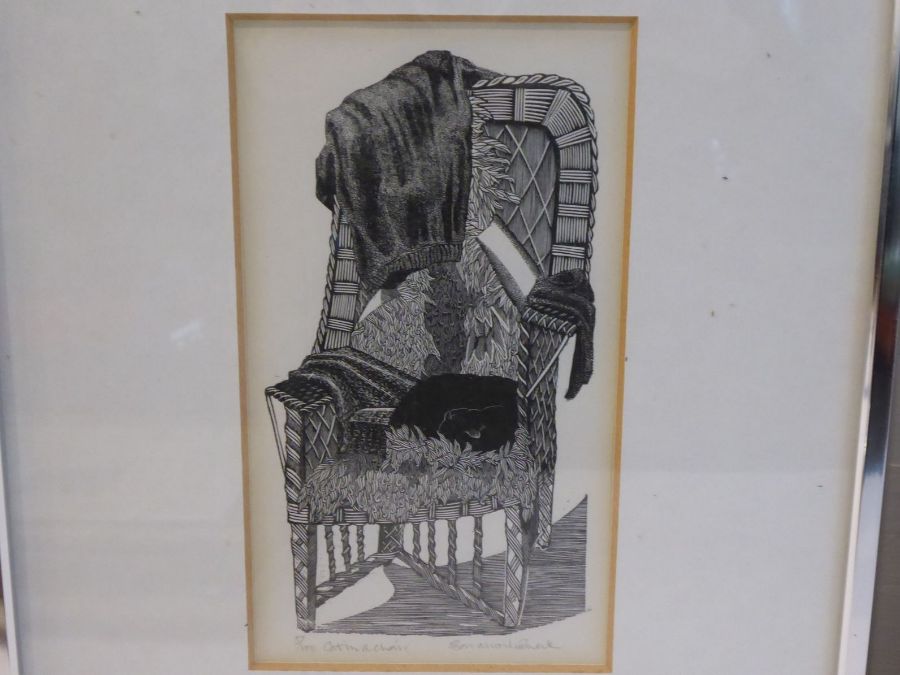 *A varied selection of framed and glazed etchings etc. to include 'An Artist's Proof, High Street, - Image 2 of 6
