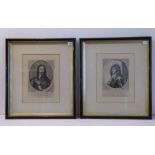 After ROBERT PEAKE (early 20th century), portrait of Charles I, black & white engraving, also a
