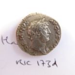 Nine Hadrian denarii from the Lincolnshire 2018 hoard. (Rome mint). (Brit. Mus. cat. # 252-259)