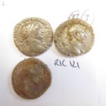 Eleven Trajan denarii from the Lincolnshire 2018 hoard. (Rome mint). (Brit. Mus. cat. # 142-143,