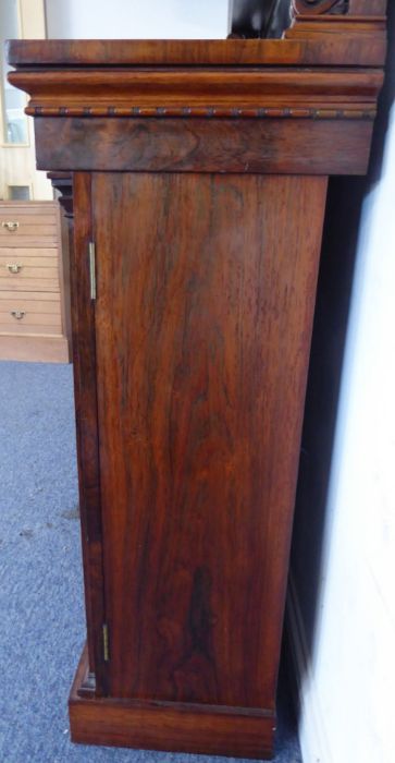 A fine early 19th century Regency period rosewood breakfront chiffonier; the three-quarter pierced - Image 4 of 13
