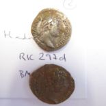 Ten Hadrian denarii from the Lincolnshire 2018 hoard. (Rome mint). (Brit. Mus. cat. # 294-301) 2 x