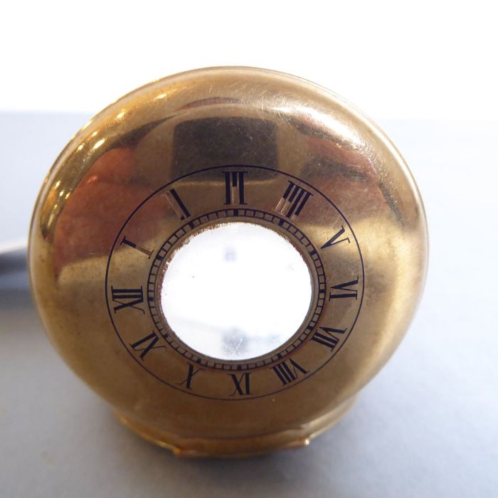 A gentleman's 9-carat yellow-gold-cased half-hunter keyless pocket watch. The outer case with enamel - Image 8 of 10