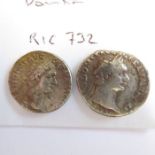 Ten Domitian denarii from the Lincolnshire 2018 hoard. (Rome mint). (Brit. Mus. cat. # 80-84) 2 x