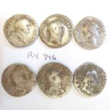 Ten Vespasian denarii from the Lincolnshire 2018 hoard. (Rome mint). (Brit. Mus. cat. # 29-32)   6