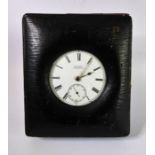 A gentleman's silver cased open faced pocket fob watch; white enamel dial signed 'Barnard,