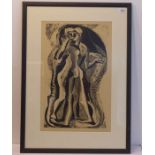 *After GERTRUDE HERMES OBE, RA (1901-1983), 'Two People', signed black & white limited edition proof