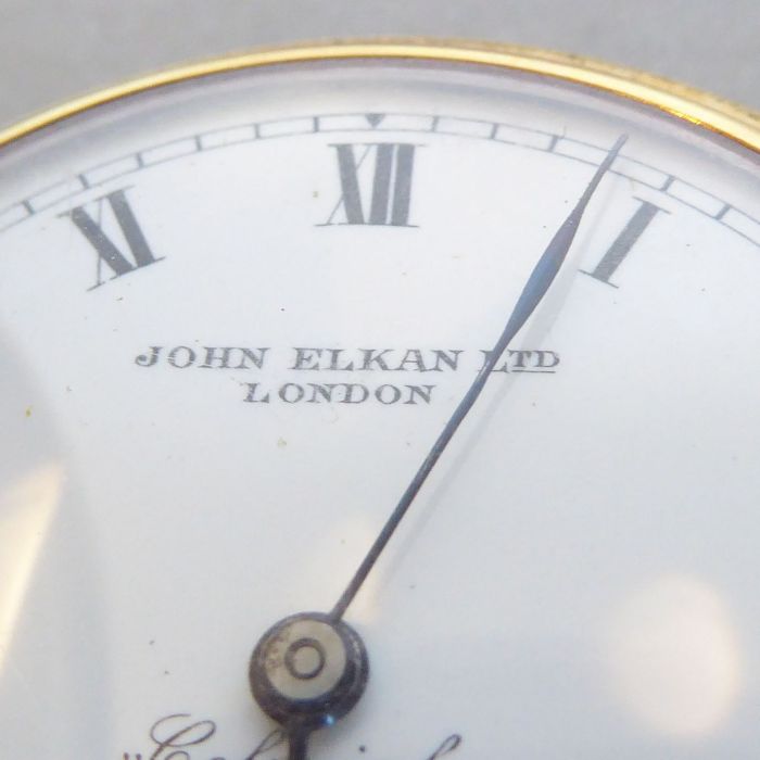 A gentleman's 9-carat yellow-gold-cased half-hunter keyless pocket watch. The outer case with enamel - Image 10 of 10