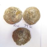 Ten Hadrian denarii from the Lincolnshire 2018 hoard. (Rome mint). (Brit. Mus. cat. # 267-270, 272-