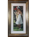 Sherree Valentine DAINES (British b. 1959), a framed limited edition (149/195) hand-enhanced