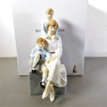 A Royal Doulton hand-decorated porcelain figure 'Remembering Diana, Princess of Wales, a loving