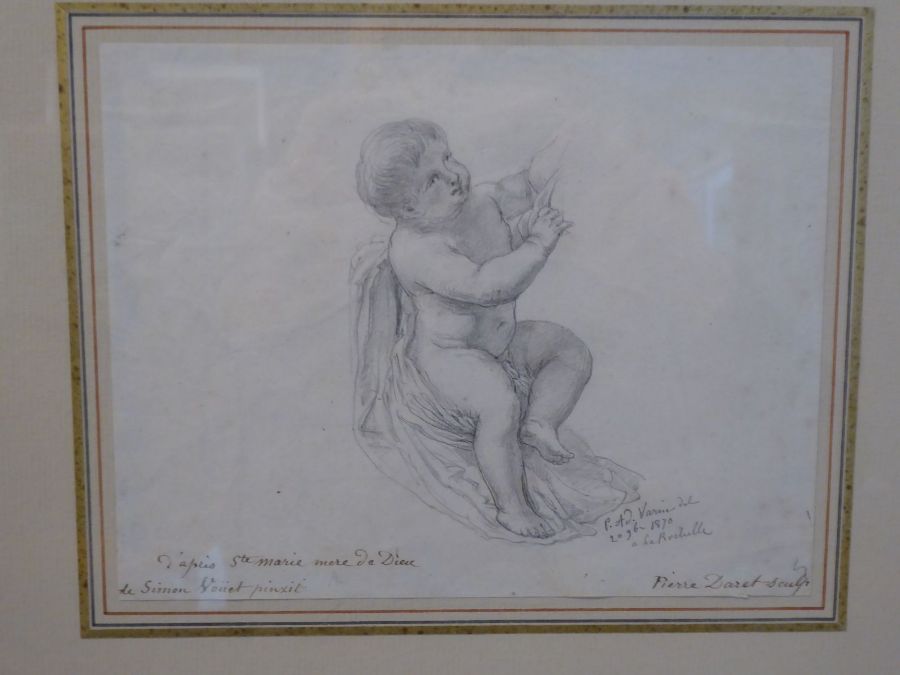 19th century French School, after the 18th century Old Masters, a series of six various studies of - Image 2 of 6