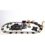 Hornby 0 gauge (32mm) track, trains and accessories etc. to include various boxed wagons, a loco-