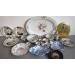 An interesting selection of 18th / 19th century ceramics including Chinese porcelain. To include