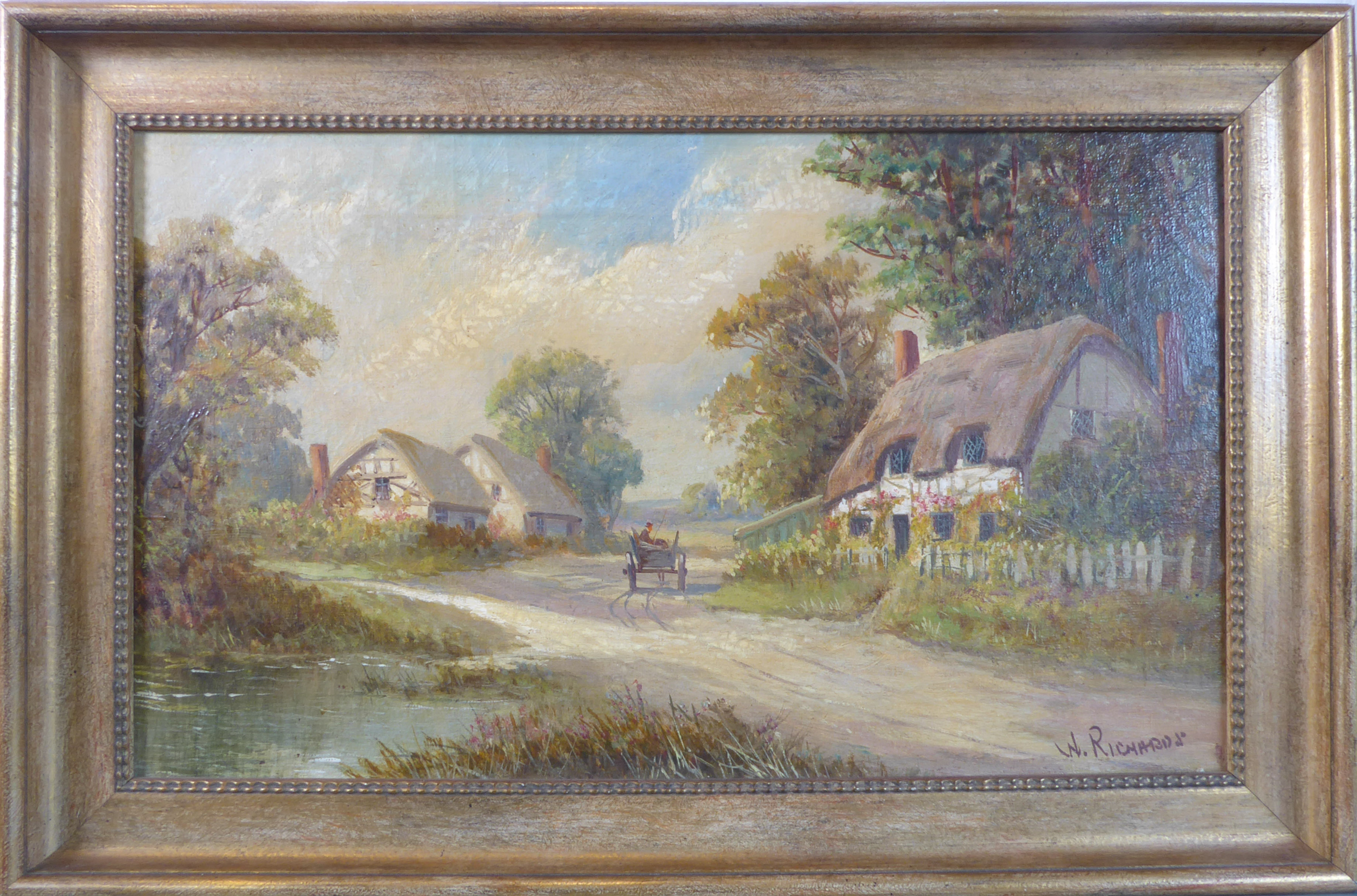W. RICHARDS (F.E. Jamieson, Scottish 1895-1950) – oil on canvas 'Near Chelmsford, Essex', signed