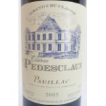 11 bottles of Château Pedesclaux 2005 grand cru classé  ­– Pauillac