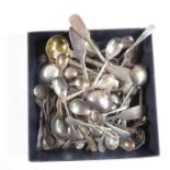 A good and large collection of 18th to early 20th century silver mustard, salt and other small