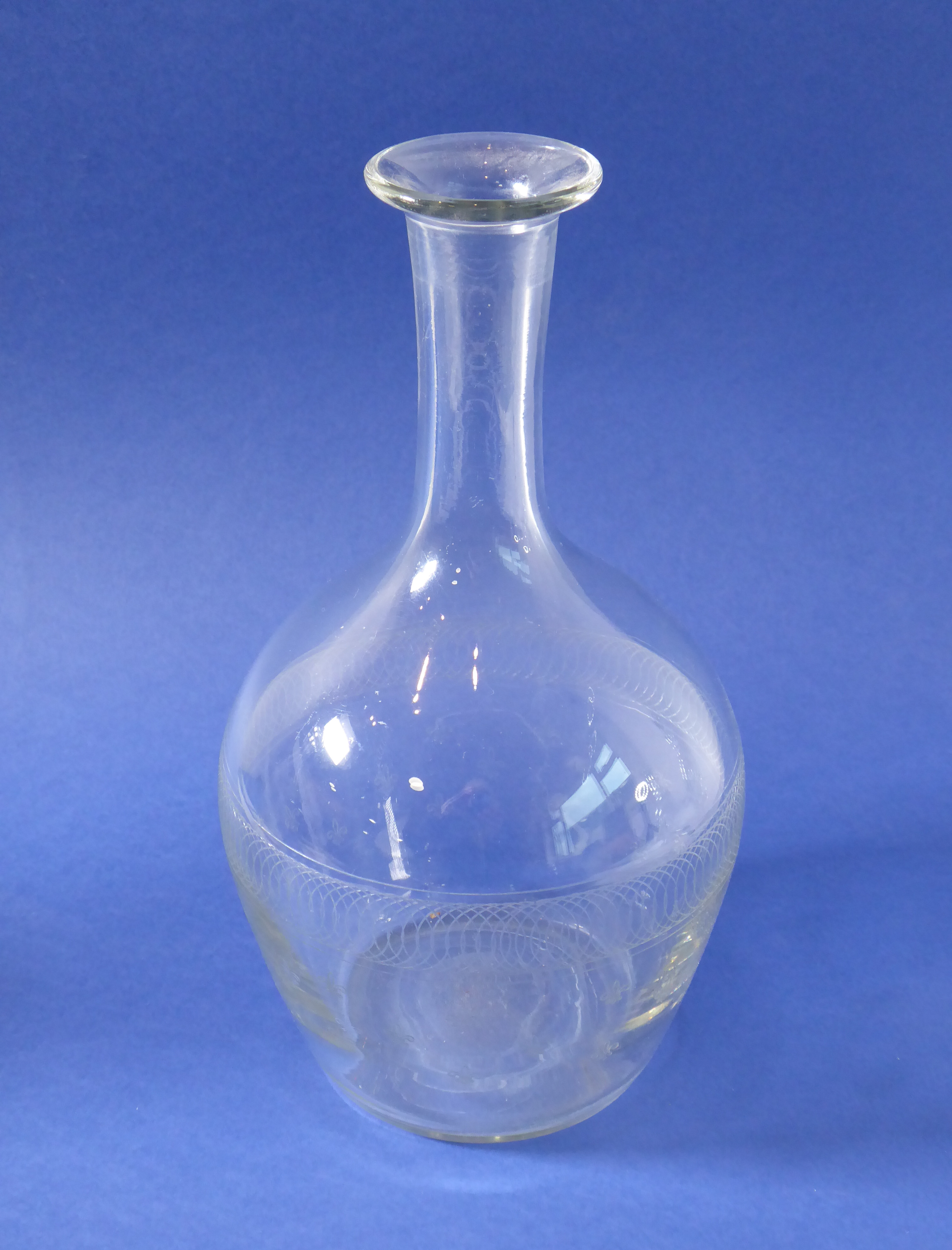 Four decanters to include a globe-and-shaft example, a 'skittle' shaped example (both hand-cut), - Image 5 of 6