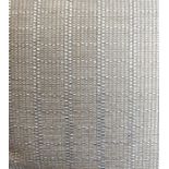 Four textured silver cushions; zipped fastenings, feather pads (2 x 60cm square; 2 x 58cm x 40cm)
