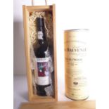 A bottle of The Balvenie 'Doublewood' 12-year-old whisky (75cl) and a bottle of Burmester reserve