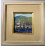 ARTHUR FRIEDENSON (1872-1955) - an oil on artist's board, harbour scene, signed and dated (19)52