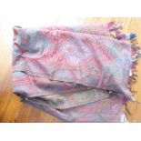 A paisley shawl/throw