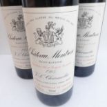 3 bottles of Château Montrose 1985 ­– St Estèphe grand cru classé