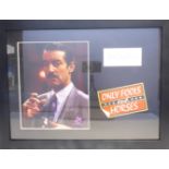An 'Only Fools and Horses' photograph of  'Boycie' signed by John Challis,  with  certificate of