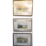 A limited edition (190 of 200) colour print of military-style manoeuvres by Ken Howard, signed in