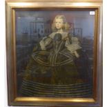 A Medici Society coloured print, 'The Infanta Margarita Teresa at 8 Years Old', framed and glazed